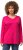 Ulla Popken Back To Basics V-Neck Relaxed Fit Cotton Tee Magenta Pink - Majice - 
