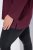 Ulla Popken Back To Basics V-Neck Relaxed Fit Cotton Tee Dark Berry - Majice - Ženske majice kratkih rukava