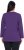 Ulla Popken Back To Basics V-Neck Relaxed Fit Cotton Tee Deep Violet - Majice - 