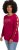 Ulla Popken Rhinestone Accent Statement Cutout Sleeve Stretch Knit Top Wine Red - Tiskana majica za žene - 