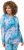 Ulla Popken Marble Ski Top with Gaiter Bright Turquoise - Tiskana majica za žene - 