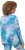 Ulla Popken Marble Ski Top with Gaiter Bright Turquoise - Tiskana majica za žene - 