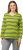 Ulla Popken Striped Hem Long Sleeve Tee Apple Green - Tiskana majica za žene - 