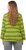 Ulla Popken Striped Hem Long Sleeve Tee Apple Green - Tiskana majica za žene - 
