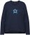 Ulla Popken Star Long Sleeve Graphic Tee Navy Blue - Tiskana majica za žene - 