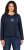 Ulla Popken Star Long Sleeve Graphic Tee Navy Blue - Tiskana majica za žene - 