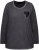Ulla Popken Cold Dyed Sequined Heart Long Sleeve Tee Asphalt - Tiskana majica za žene - 