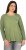 Ulla Popken Cold Dyed Sequined Heart Long Sleeve Tee Sage Green - Tiskana majica za žene - 