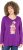 Ulla Popken Christmas Squirrel Long Sleeve Graphic Tee Dark Purple - Tiskana majica za žene - 