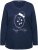 Ulla Popken Metallic Graphic Holiday Tee Navy - Tiskana majica za žene - 