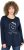 Ulla Popken Metallic Graphic Holiday Tee Navy - Tiskana majica za žene - 