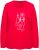 Ulla Popken Metallic Graphic Holiday Tee Salsa Red - Tiskana majica za žene - 