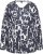 Ulla Popken Quick Drying Abstract Print Tee Black - Tiskana majica za žene - 