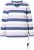 Ulla Popken Striped Knotted Hem Long Sleeve Tee Lavender - Tiskana majica za žene - 