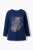 Ulla Popken Inverted Seam Long Sleeve Graphic Tee Ink Blue - Majice - 