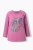Ulla Popken Inverted Seam Long Sleeve Graphic Tee Dark Rose - Tiskana majica za žene - 