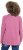 Ulla Popken Inverted Seam Long Sleeve Graphic Tee Dark Rose - Tiskana majica za žene - 