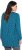 Ulla Popken Pleated Confetti Print Long Sleeve Tee Teal - Tiskana majica za žene - 