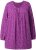 Ulla Popken Pleated Confetti Print Long Sleeve Tee Light Plum - Tiskana majica za žene - 