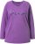 Ulla Popken Dream Rhinestone Lettering Long Sleeve Tee Light Plum - Tiskana majica za žene - 