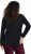 Ulla Popken Motivational Graphic Long Sleeve Tee Black - Tiskana majica za žene - 