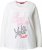Ulla Popken Motivational Graphic Long Sleeve Tee Off-White - Tiskana majica za žene - 