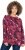 Ulla Popken Abstract Print Long Sleeve Tee Dark Ruby - Tiskana majica za žene - 