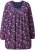 Ulla Popken Pleated Long Sleeve Floral Knit Tunic Ink Blue - Tiskana majica za žene - 