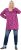 Ulla Popken Pleated Long Sleeve Floral Knit Tunic Summer Berry - Tiskana majica za žene - 