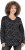 Ulla Popken Allover Printed Long Sleeve Tee Black - Tiskana majica za žene - 