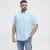 North Latitude Shirt Short Sleeve Turquoise - Košulje - Muške Košulje Veliki Brojevi