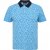 North Latitude Polo Pique Printed Turquoise - Polo majice - Muške Polo Majice Veliki Brojevi