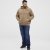 North Latitude Hoodie with Zipper Dark Sand TALL - TALL puloveri - 