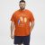 North Latitude T-Shirt Ice Cream Orange - Majice Kratkih Rukava - Muške Majice Kratkih Rukava Veliki Brojevi 