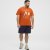 North Latitude T-Shirt Ice Cream Orange - Majice Kratkih Rukava - Muške Majice Kratkih Rukava Veliki Brojevi 