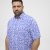North Latitude Shirt Denim Printed Allover Blue - Košulje - Muške Košulje Veliki Brojevi