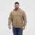 North Latitude Hoodie with Zipper Dark Sand - Puloveri & dukserice - Muške Puloveri & dukserice veliki brojevi
