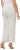 Ulla Popken Layered Chiffon Wide Leg Pants White - Traperice & Hlače u Velikim Veličinama – Plus Size - 