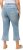 Ulla Popken Cropped Flared Eyelet Jeans Light Blue - Traperice & Hlače u Velikim Veličinama – Plus Size - 