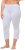 Ulla Popken Basic Stretch Knit Capris White - Traperice & Hlače u Velikim Veličinama – Plus Size - 