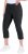 Ulla Popken Stretch Basic Bengaline Capri Pants Black - Traperice & Hlače u Velikim Veličinama – Plus Size - 