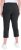 Ulla Popken Stretch Basic Bengaline Capri Pants Black - Traperice & Hlače u Velikim Veličinama – Plus Size - 