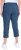 Ulla Popken Stretch Basic Bengaline Capri Pants Denim Blue - Traperice & Hlače u Velikim Veličinama – Plus Size - 