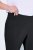 Ulla Popken Bengaline Elastic Waist Stretch Capri Pants Black - Hlače od tkanine - Široke platnene hlače za žene