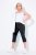 Ulla Popken Bengaline Elastic Waist Stretch Capri Pants Black - Hlače od tkanine - Široke platnene hlače za žene