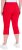 Ulla Popken Bengaline Elastic Waist Stretch Capri Pants Red - Traperice & Hlače u Velikim Veličinama – Plus Size - 