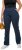 Ulla Popken Straight Leg Elastic Waist Mandy Fit Stretch Jeans Denim Blue - Traperice & Hlače u Velikim Veličinama – Plus Size - 