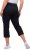 Ulla Popken Mony Stretch Capri Pants Navy - Traperice & Hlače u Velikim Veličinama – Plus Size - 