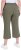 Ulla Popken Cool Linen Elastic Waist Capri Pants Loden Green - Traperice & Hlače u Velikim Veličinama – Plus Size - 