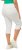 Ulla Popken Basic Capri Sarah Fit Jeans Snow White - Traperice & Hlače u Velikim Veličinama – Plus Size - 